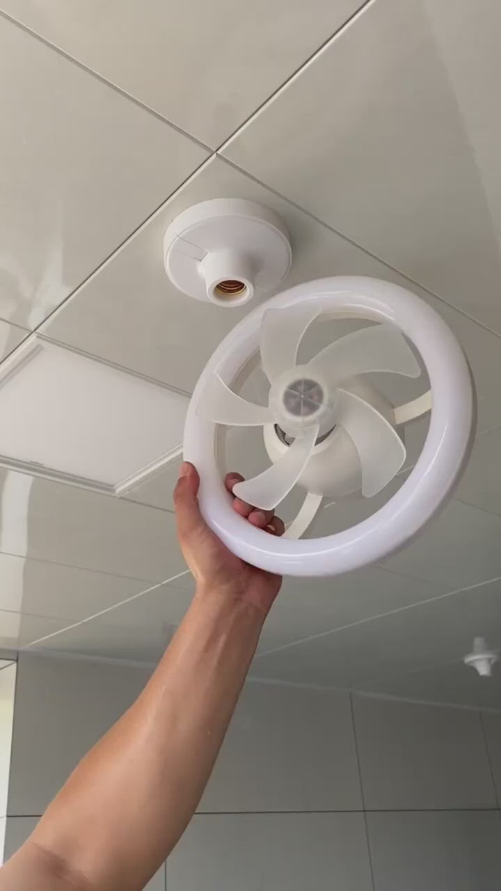 360° Rotation Ceiling Fan Light Smart Fan with Remote Control (1 Pc)